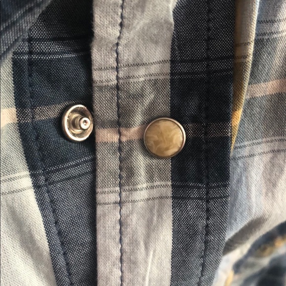 Old Navy size large long sleeve blue western shirt - Picture 7 of 7